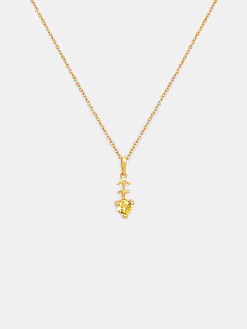 Sagittarius Gold Plated 925 Silver Necklace