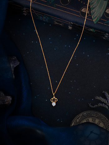 Cancer Gold Plated 925 Silver Necklace