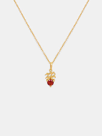 Aquarius Gold Plated 925 Silver Necklace