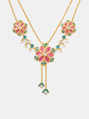Aaja Nachle Necklace In Gold Plated 925 Silver