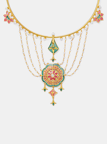 Soni De Nakhre Necklace In Gold Plated 925 Silver