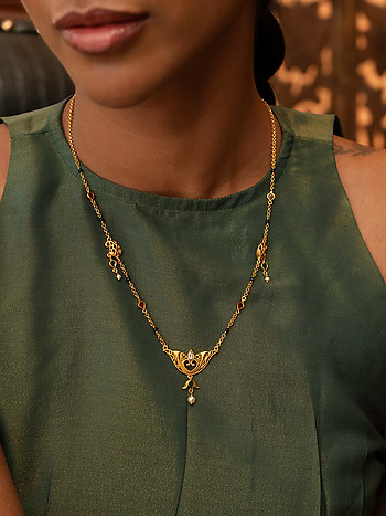 Nayi Naveli Malgalsutra  In Gold Plated 925 Silver