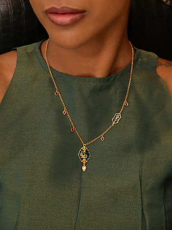 Son Chiraiya Necklace In Gold Plated 925 Silver