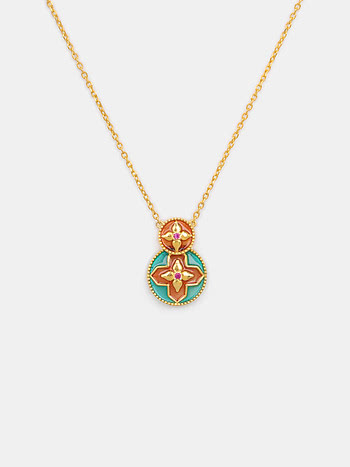Noor Necklace In Gold Plated 925 Silver