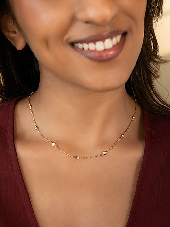 For My Person Necklace Crafted in Gold Plated 925 Silver