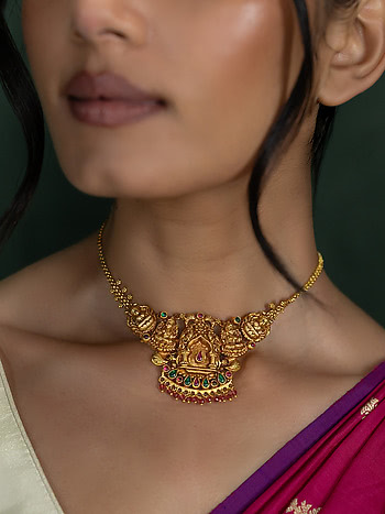 Eshana Necklace in Gold Plated 925 Silver