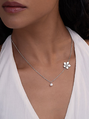 Tu Y Necklace in 925 Oxidised Silver
