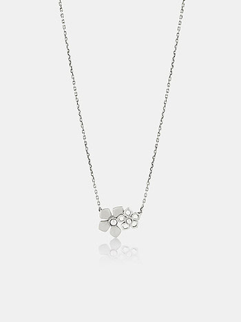 Lise M Necklace in 925 Oxidised Silver