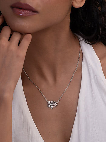Lise M Necklace in 925 Oxidised Silver