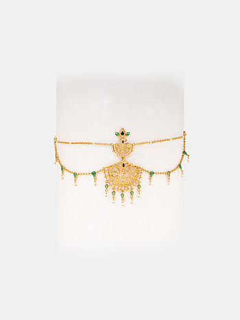 Vastrakala Collar Necklace in Gold Plated 925 Silver
