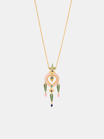 Mukut Tarang Necklace in Gold Plated 925 Silver