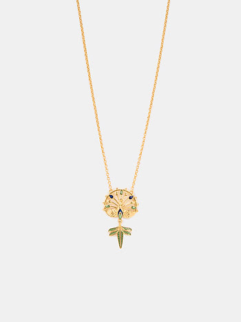 Mayura Shikhar Necklace in Gold Plated 925 Silver
