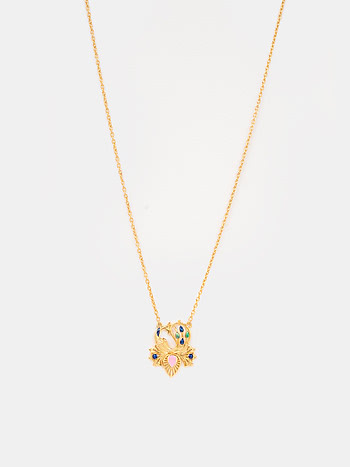 Mayura Mala Necklace in Gold Plated 925 Silver