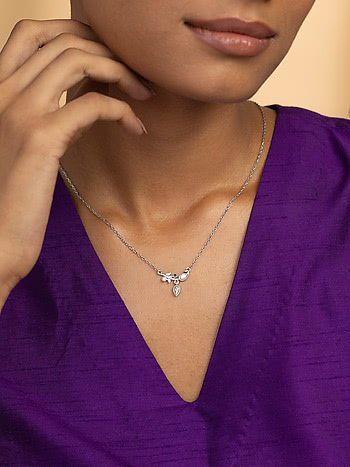 Aatishbaaji Necklace in 925 Oxidised Silver