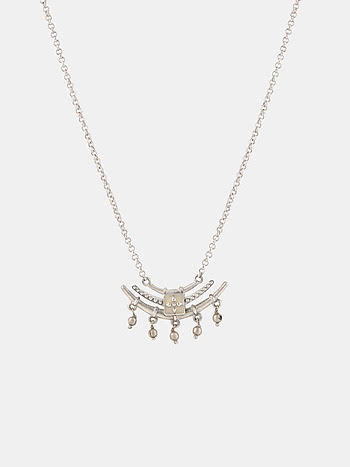 Kataka Pendant Necklace in Oxidised 925 Silver