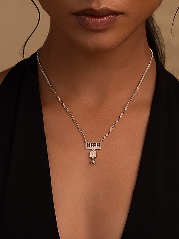 Pratoli Necklace in Oxidised 925 Silver