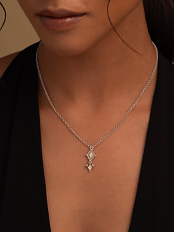 Sutra Necklace in Oxidised 925 Silver