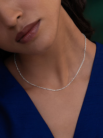 Edge Necklace in 925 Silver