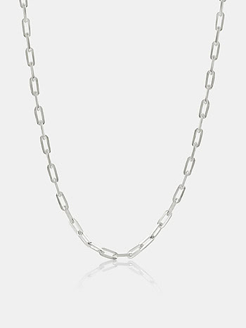 Block Necklace in 925 Silver