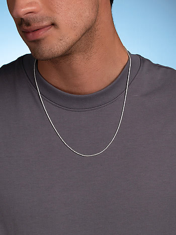 Stripe Necklace in 925 Silver