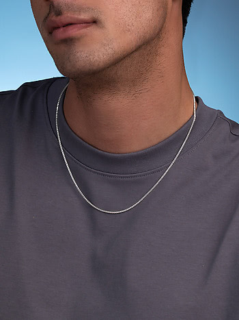 Stem Necklace in 925 Silver