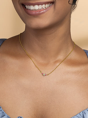 Twine of Time Necklace in Gold Plated 925 Silver