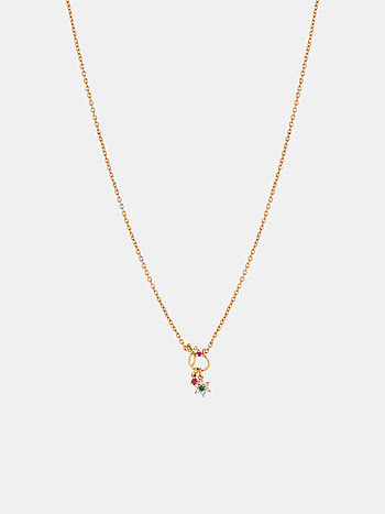 Vintage Bloom Necklace in Gold Plated 925 Silver