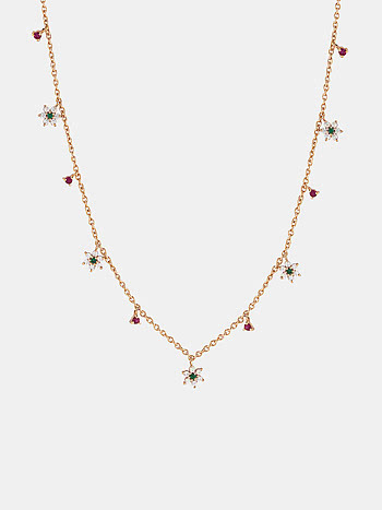 Garland of Love Necklace in Gold Plated 925 Silver