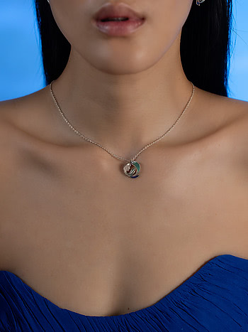 Flow through Storms Necklace in 925 Silver