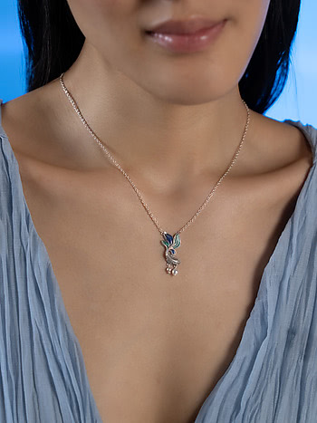 Flow through Ripples Necklace in 925 Silver