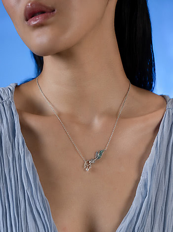 Flow through Depths Necklace in 925 Silver
