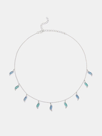 Flow through Noise Necklace in 925 Silver