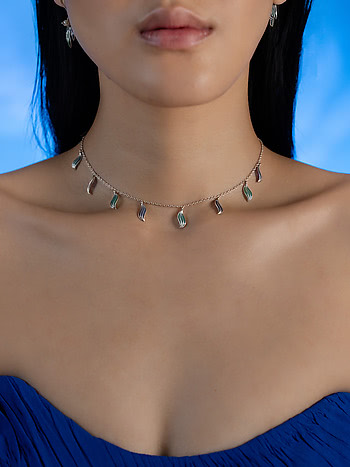 Flow through Noise Necklace in 925 Silver