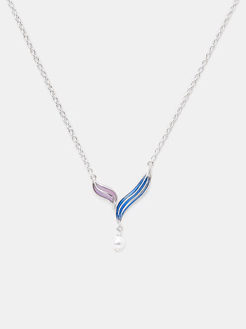 Flow through Undercurrents Necklace in 925 Silver