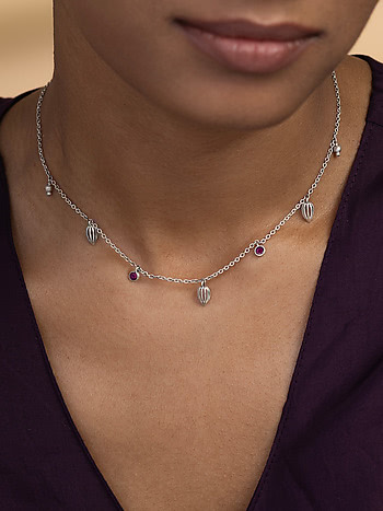 Jhoom Necklace in Oxidised 925 Silver