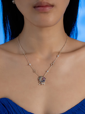 Flow through Oceans Necklace in 925 Silver