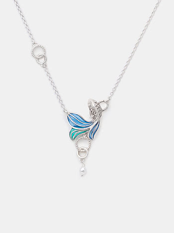 Flow through Change Necklace in 925 Silver