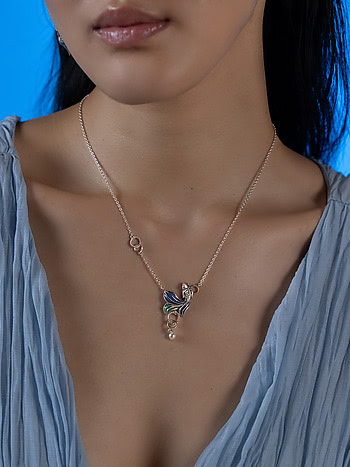 Flow through Change Necklace in 925 Silver