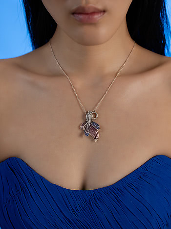 Flow through Tides Necklace in 925 Silver