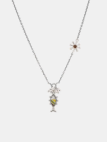 Chuno Maach Necklace in Oxidised 925 Silver