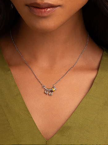 Khag Necklace in Oxidised 925 Silver