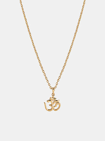 Divine Om Necklace in Gold Plated 925 Silver For Kids