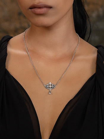 Audacious Axe Necklace in 925 Silver