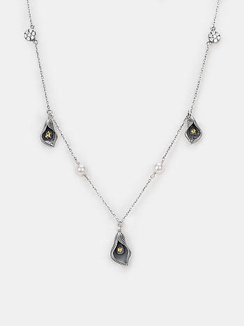 Lily of Euphoria Necklace in 925 Silver