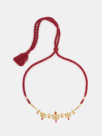 Sreekovil Necklace in Gold Plated 925 Silver