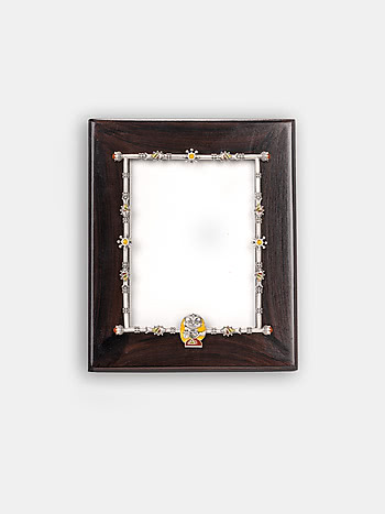 Shokhi Photo Frame in Oxidised 925 Silver