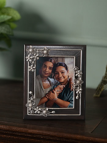 Marie C Photo Frame in Oxidised 925 Silver