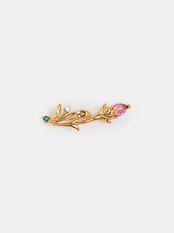 Matchmaking Maasi Brooch in Gold Plated 925 Silver
