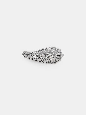 Jhatak Matak Brooch in 925 Oxidised Silver