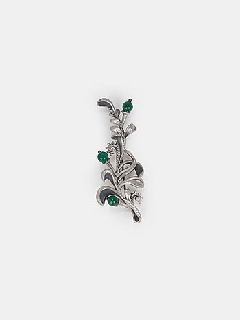 Unleash Oxidized Brooch in 925 Silver